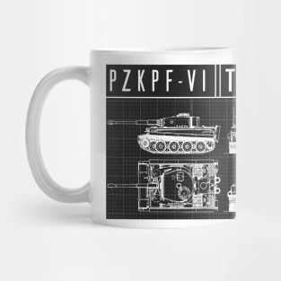 PZKPFW VI BLUEPRINT Mug